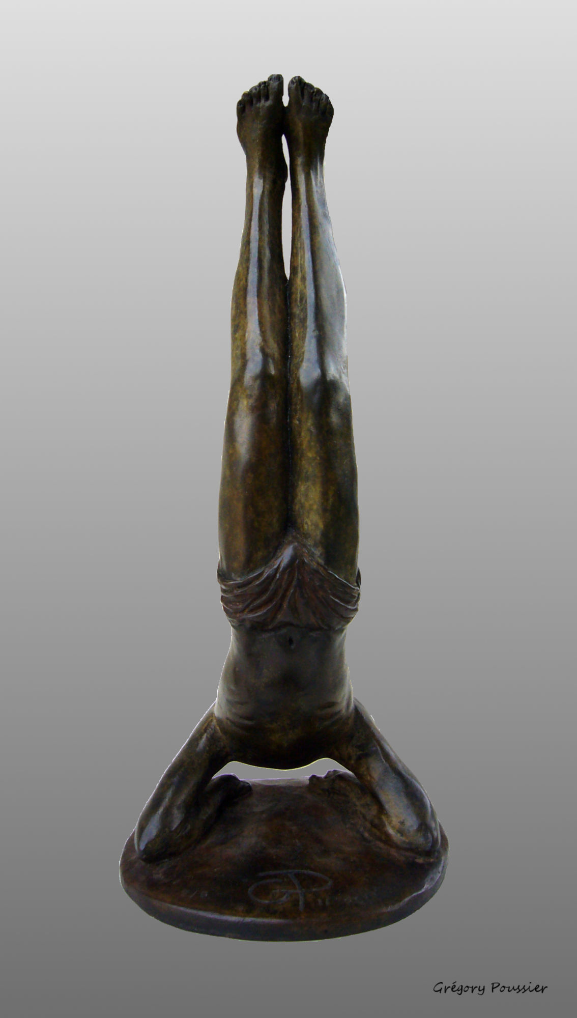 krishnamacharya - pincha-mayurasana - bronze